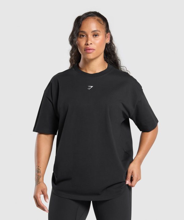 Script Graphic Oversized T-Shirt - Image 2