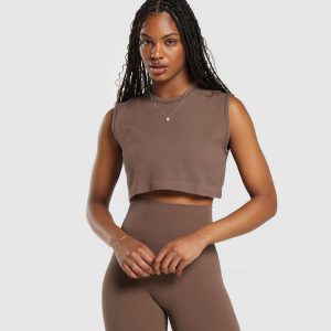 Ribbed Cotton Seamless Tank