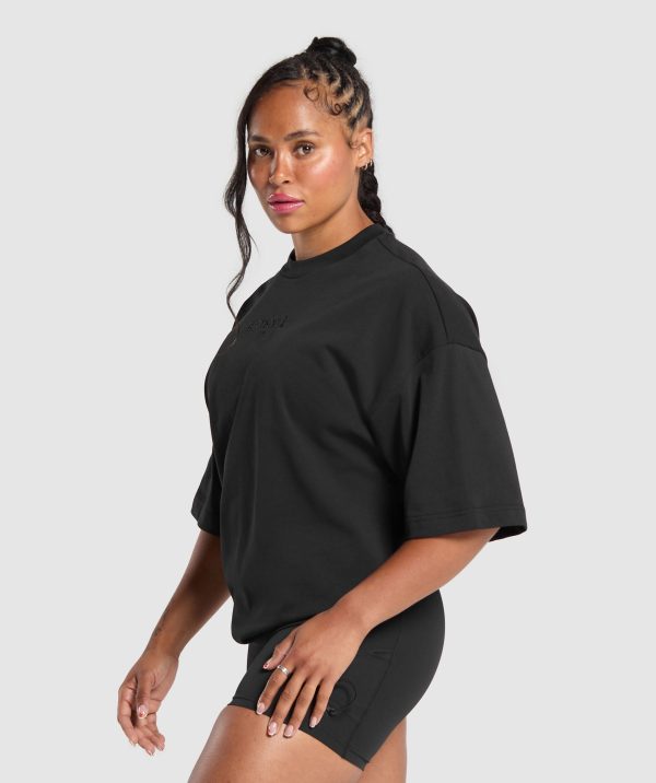 Embroidered Logo Oversized T-Shirt - Image 3
