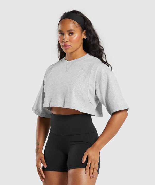 Heavyweight Cotton Crop T-Shirt - Image 3