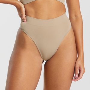 Seamless High Waisted Thong