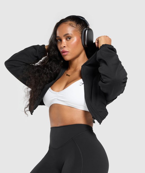 Superset Crop Zip Hoodie - Image 5