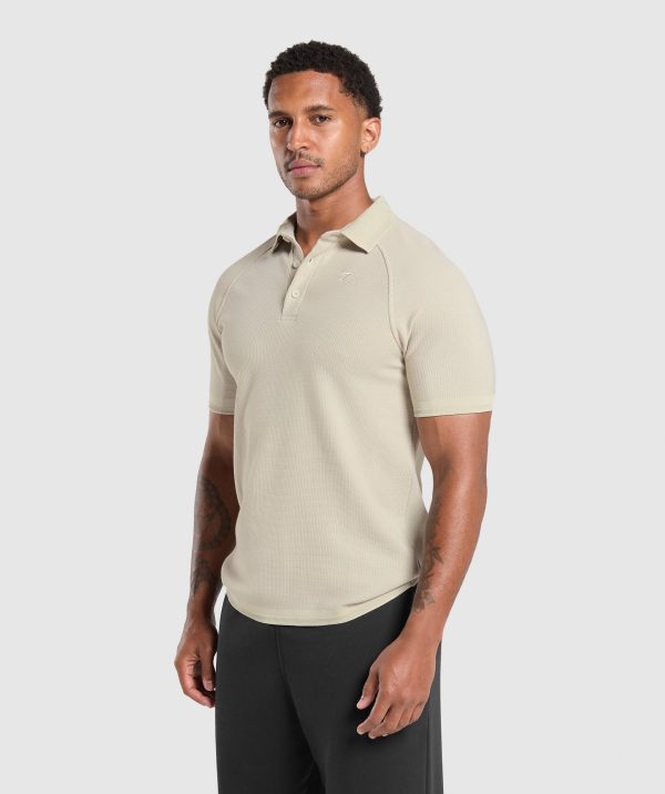 Waffle Polo Shirt - Image 3