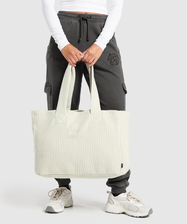 Oversized Cord Tote Bag - Image 2