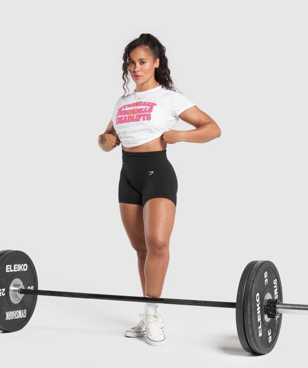 Dumbells & Deadlifts Baby Tee - Image 4