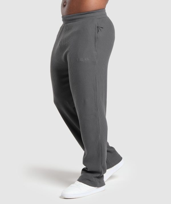 Waffle Straight Leg Joggers - Image 3