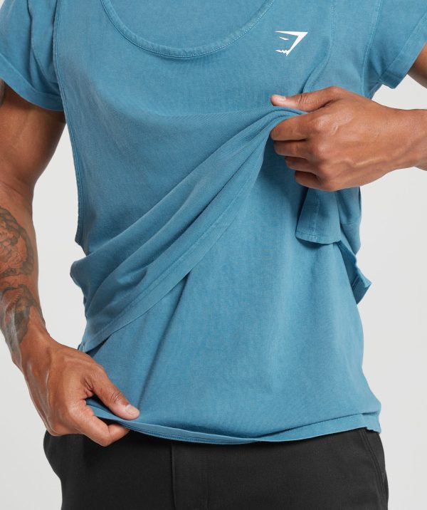 Washed Double Layer T-Shirt - Image 7