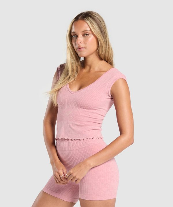 Rest Day Seamless Modal Crop Top - Image 3