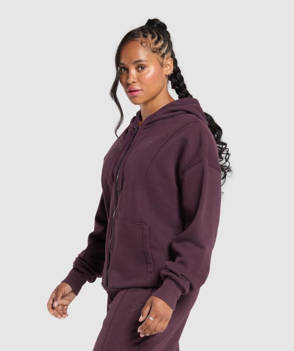 Power Oversized Zip Hoodie - Image 3