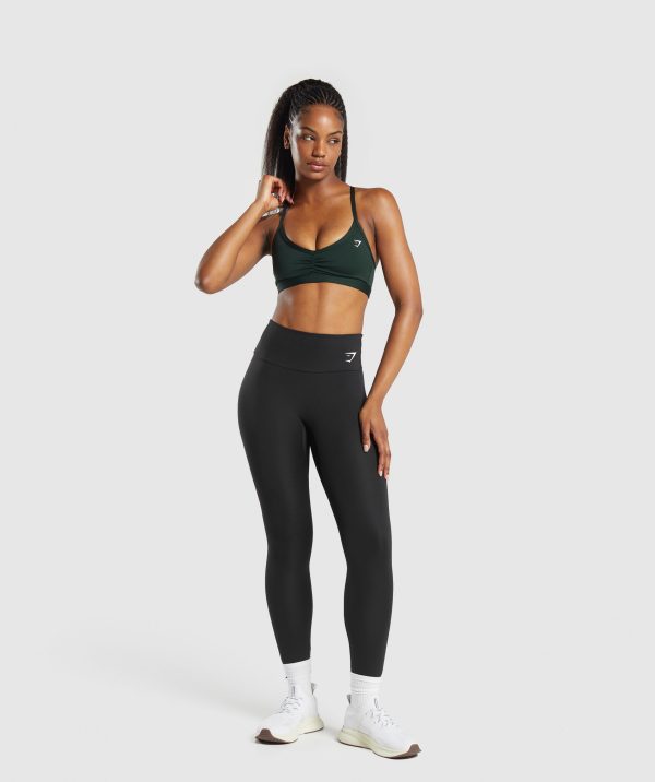 Ruched Strappy Sports Bra - Image 4