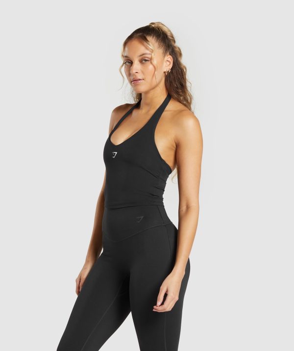 Halter Neck Cami with Shelf - Image 3