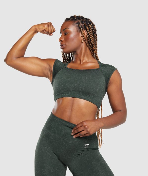 Adapt Fleck Seamless Crop Top - Image 7