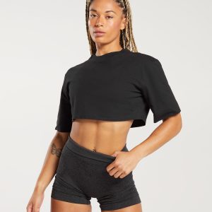 Cotton Boxy Crop Top