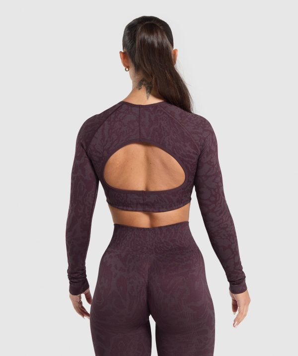 Adapt Safari Long Sleeve Crop Top - Image 3
