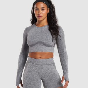 Flex Long Sleeve Crop Top