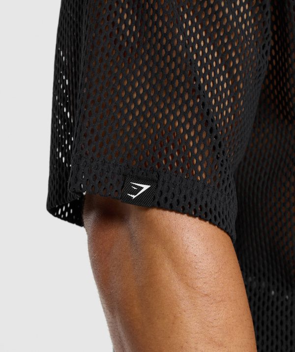 Mesh Oversized T-Shirt - Image 8