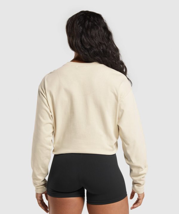Heavyweight Cotton Long Sleeve Top - Image 2