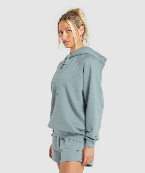 Care Label Graphic Brushed Hoodie - Image 3