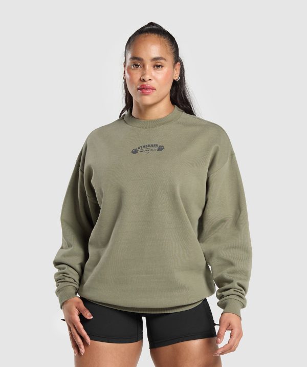 Workout Gear Oversized Sweatshirt - Image 2