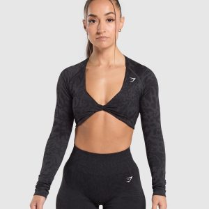 Adapt Safari Long Sleeve Crop Top
