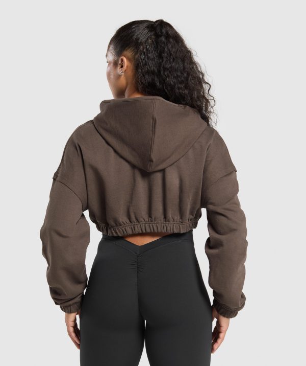 Superset Crop Zip Hoodie - Image 2