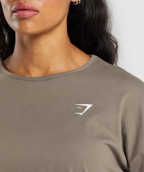 Training Oversized Cotton Long Sleeve Top - Image 5