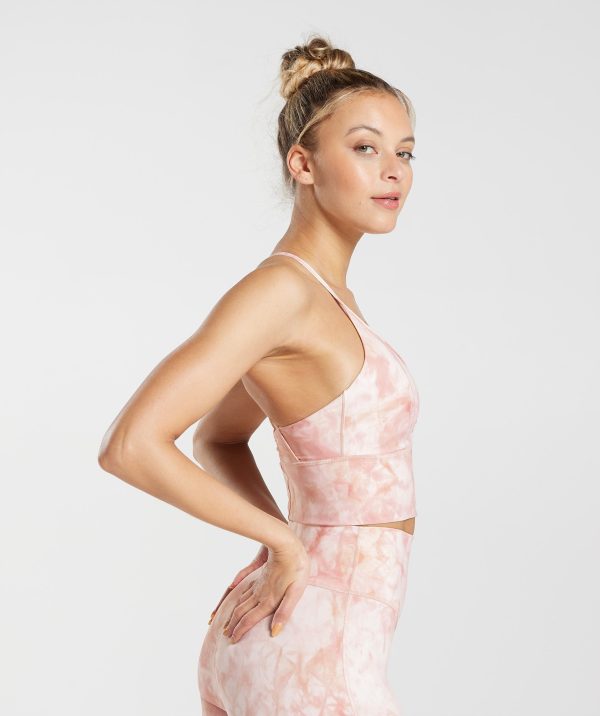 Elevate Spray Dye Longline Sports Bra - Image 3