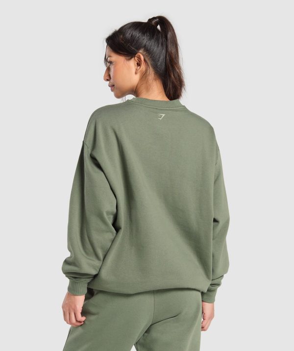 Collegiate Lifestyle Oversized Sweatshirt - Image 3