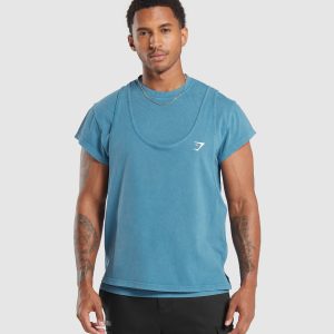 Washed Double Layer T-Shirt