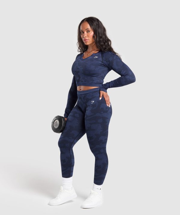 Adapt Camo Long Sleeve Crop Top - Image 4