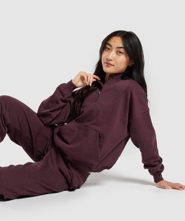 Rest Day Sweats 1/2 Zip Pullover - Image 4