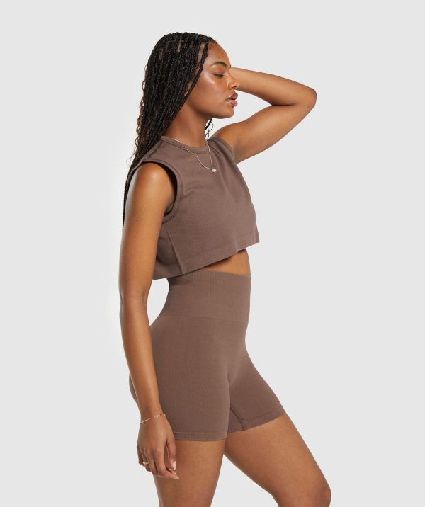 Ribbed Cotton Seamless Tank - Image 3