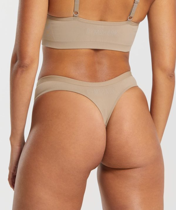 Seamless Dipped Front Thong - Image 2