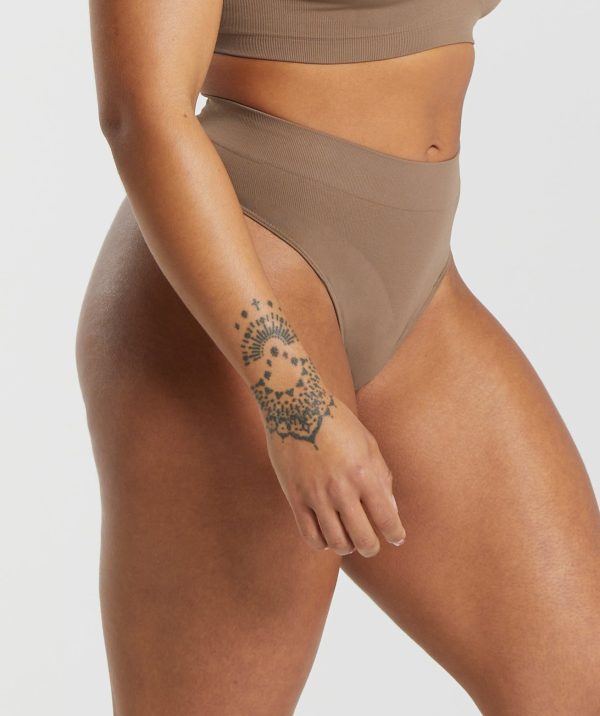 Seamless High Waisted Thong - Image 3