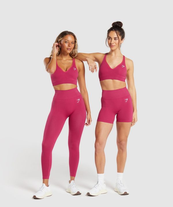 Vital Seamless 2.0 V Neck Sports Bra - Image 5