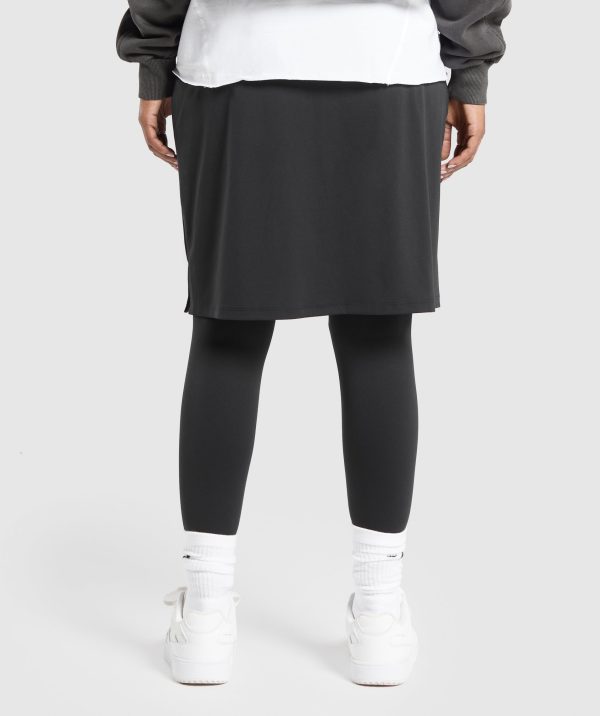 2 in 1 High Waisted Skirt Leggings - Image 2