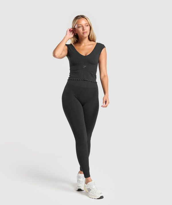 Rest Day Seamless Modal Crop Top - Image 4