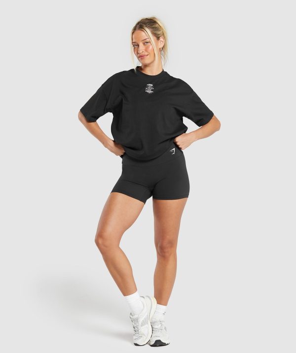 Care Label Graphic Oversized T-Shirt - Image 4