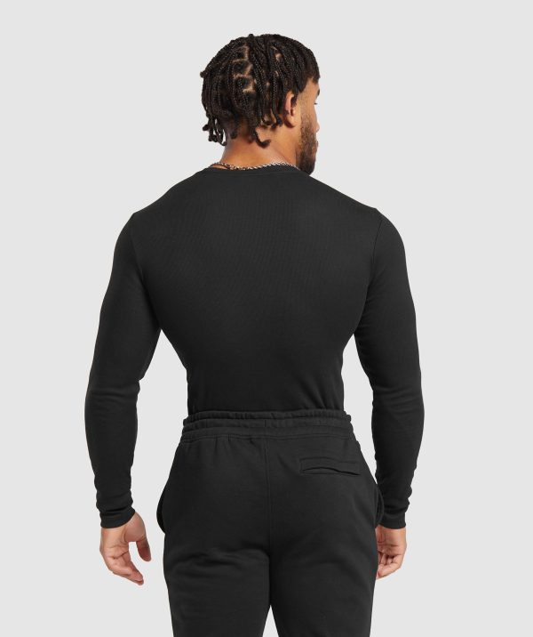 Ribbed Long Sleeve T-Shirt - Image 2