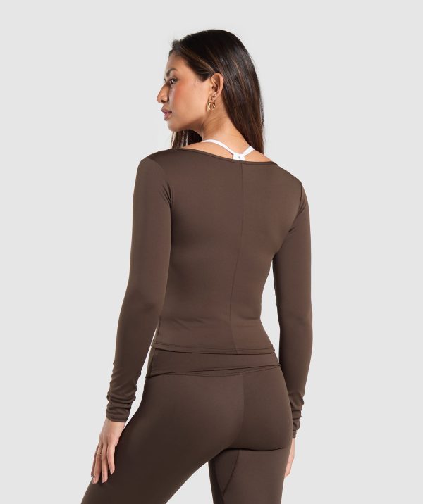 Everyday Long Sleeve Midi Top - Image 2