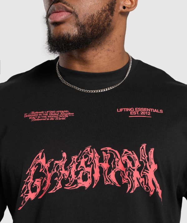 Metal Lifting Graphic Long Sleeve T-Shirt - Image 5