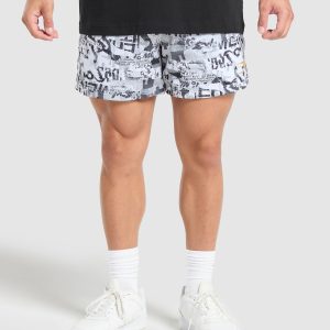 Printed Mesh 5" Shorts