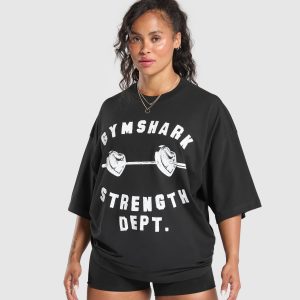 Barbell Hearts Oversized T-Shirt