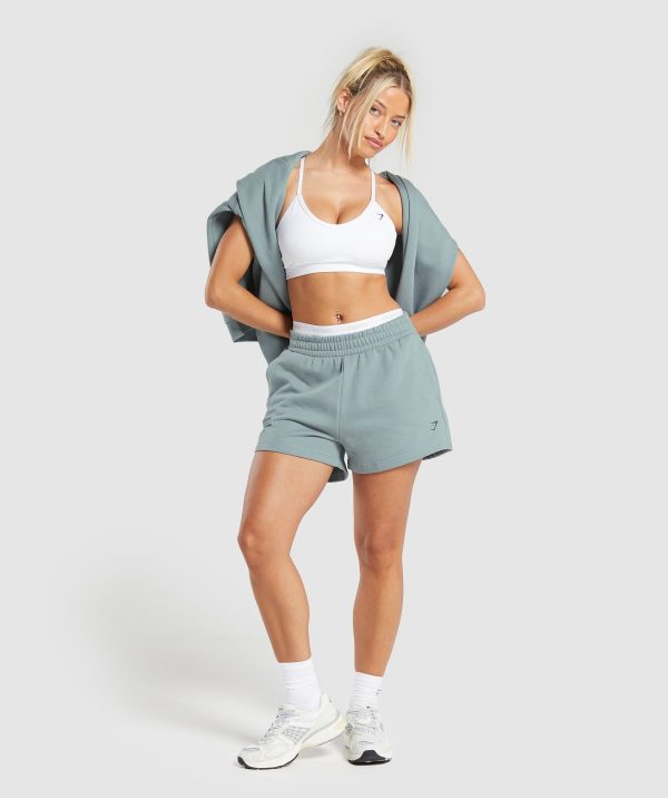 Care Label Graphic Brushed Shorts - Image 4