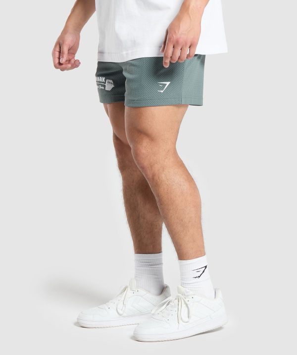 Workout Gear Mesh 5" Shorts - Image 3