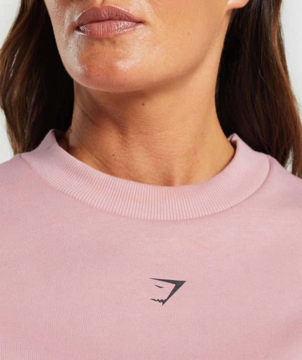 Strong Girl Lifting Club Oversized Graphic Crew - Image 5