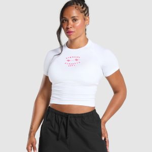 Barbell Hearts Seamless Baby Tee