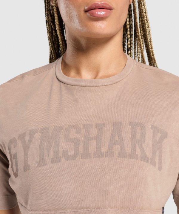 Collegiate Shadow Washed Crop Top - Image 3