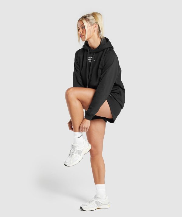 Care Label Graphic Brushed Hoodie - Image 4