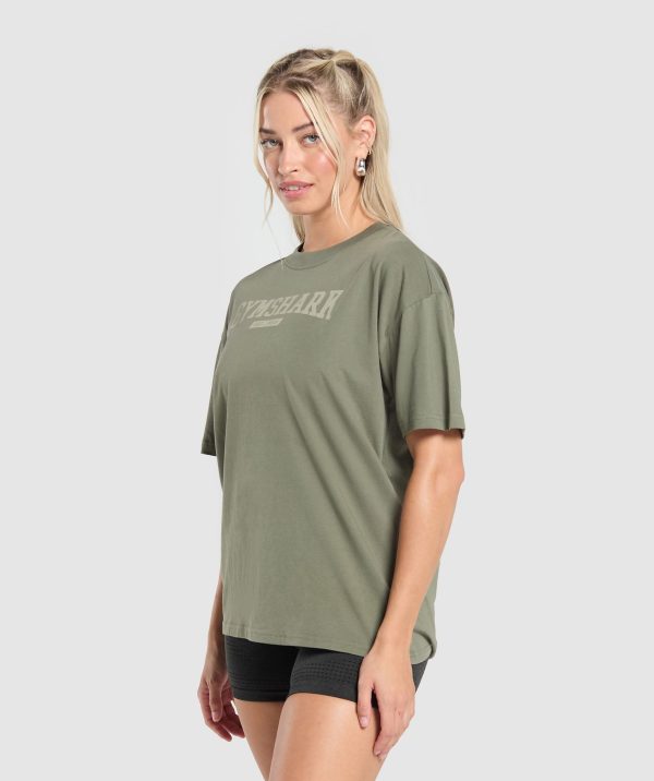 Collegiate Lifestyle Oversized T-Shirt - Image 3